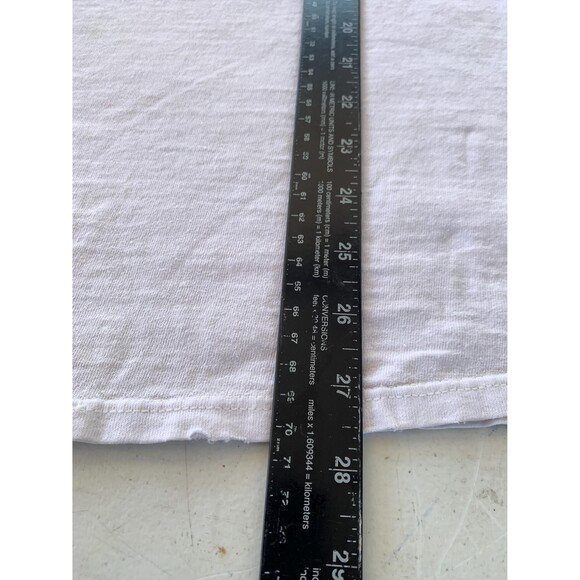 Vintage 90s Genesis We Cant Dance World Tour 1992 UK Flag T-Shirt Size L - Picture 7 of 7